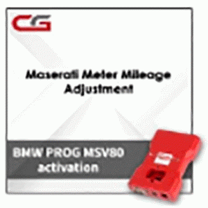 Активация Maserati Meter Mileage Adjustment для программатора CGDI Prog BMW MSV80 Key Programmer