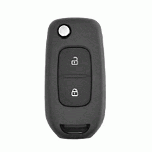 Корпус дистанционного ключа Renault Flip, 2 кнопки, белый цвет
