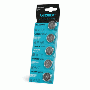 Батарейка литиевая Videx CR2025 5шт BLISTER CARD (CR2025 5pc)