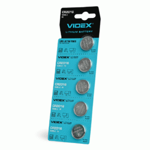 Батарейка литиевая Videx CR2016 5шт BLISTER CARD