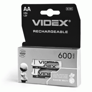 Аккумуляторы Videx HR6/AA 600mAh double blister/2шт