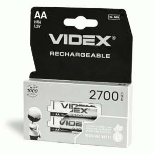 Акумулятори Videx HR6/AA 2700mAh double blister/2шт