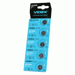 Батарейка литиевая Videx CR1220 5шт BLISTER CARD