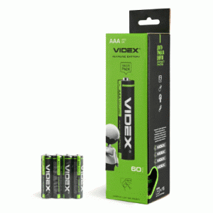 Батарейка щелочная Videx LR03/AAA 4шт SHRINK