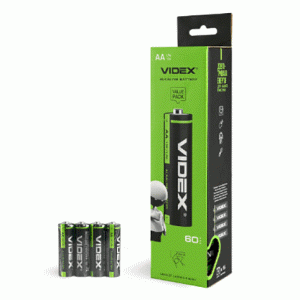Батарейка щелочная Videx LR6/AA 4шт SHRINK
