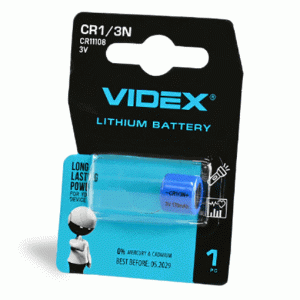 Батарейка литиевая Videx CR1/3N 1шт BLISTER