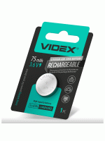 Аккумулятор литиевый Videx LIR2032 1шт/75mAh//3.6V