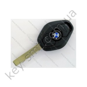 Ключ Bmw 5-series, 6-series, 7-series, 868 Mhz, 5KW4 7993, PCF7942/ Hitag 2/ ID46, CAS2 System, 3 кнопки, лезвие HU92 /D