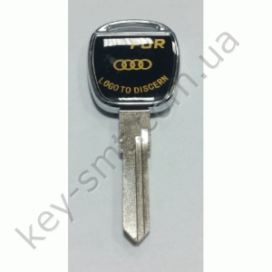 O AUDI c-027/HU49BP/ ободок хром (лого-золото)
