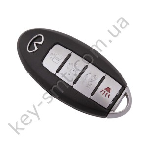 Корпус смарт ключа Infiniti QX50, M35, Q70 и другие, 3+1 кнопки /D