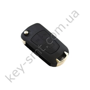Корпус выкидного ключа Opel 3 кнопки, лезвие YM28, под переделку /D