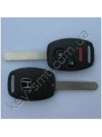HONDA Ключ с лезвием HON66 с чипом и кнопками.2.4 original two button PANIC