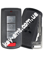 Смарт ключ Mitsubishi Outlander, 315 Mhz, OUC644M-KEY-N, PCF7952A/ Hitag 2/ ID46, 3+1 кнопки /D