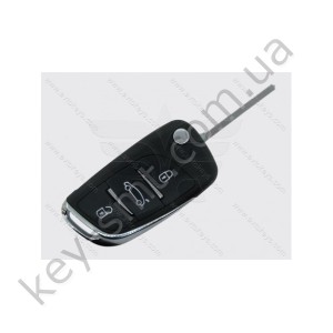 Корпус выкидного ключа Citroen 3 кнопки, лезвие VA2 /D