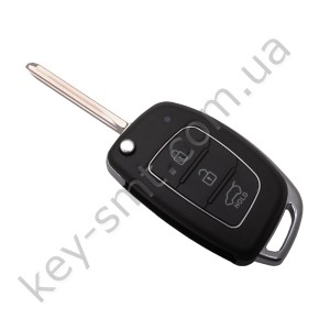 Корпус выкидного ключа Hyundai 3 кнопки, лезвие HYN14R, новый стиль /D
