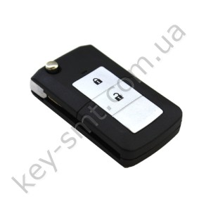 Корпус выкидного ключа Toyota Land Cruiser 200, Corolla, 2 кнопки, лезвие TOY43, под переделку, #6