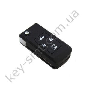 Корпус выкидного ключа Toyota Rav 4, Camry, Corolla, 3+1 кнопки, лезвие TOY43, под переделку, #1 /D