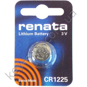 CR1225 Renata батарейка (Lithium 3V)(12.5x2.5mm) (48mAh)