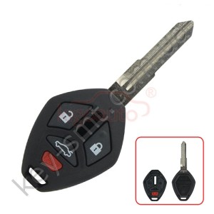 Корпус ключа Mitsubishi Eclipse и другие, 3+1 кнопки, лезвие MIT8 /D