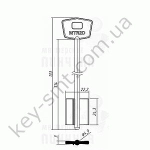 MTR2D Mottura/133x24.9 ф4,9 (DV478)