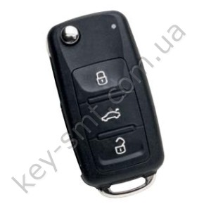 HU66R09/Silca-ключ с платой и чипом/VOLKSWAGEN-SEAT-SKODA ID48-A 434 Mhz 3 кнопки (Advanced Diagnostics)