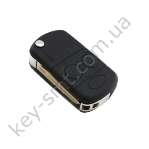 Корпус выкидного ключа Land Rover Discovery, Defender, Freelander, 2 кнопки, лезвие NE75, под переделку /D