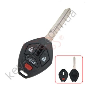 Корпус ключа Mitsubishi Eclipse, Galant и другие, 3+1 кнопки, лезвие CY24 /D