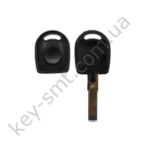 Корпус ключа с местом под чип Volkswagen, лезвие HU66 /D