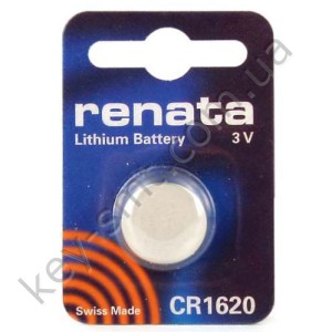 CR1620 Renata батарейка (Lithium 3V) (упаковка = 1шт)