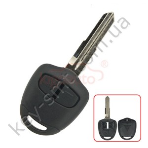 Корпус ключа Mitsubishi L200, Pajero 2 кнопки, лезвие MIT8 /D