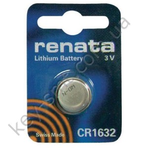 CR1632 Renata батарейка (Lithium 3V) (упаковка = 1шт)
