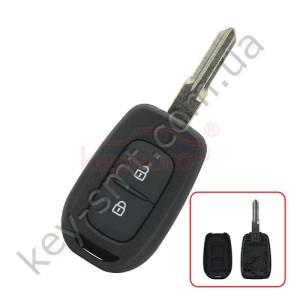 Корпус ключа Renault Duster, 2 кнопки, лезвие HU136 /D