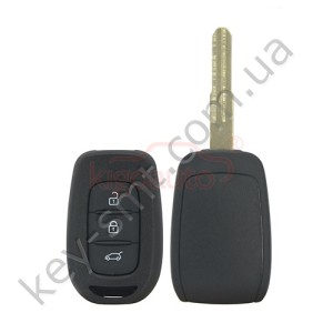 Корпус ключа Renault Duster, 3 кнопки, лезвие HU136 /D