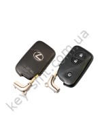 Смарт ключ Lexus GS300, IS220/ 250, LS460, 433 Mhz, 14AAC Pg1:D4, ID4D, 3 кнопки /D
