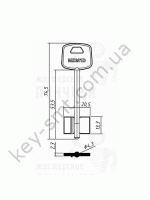 MZM1D MCM /74.5x13.3 ф4,3 (DV481)