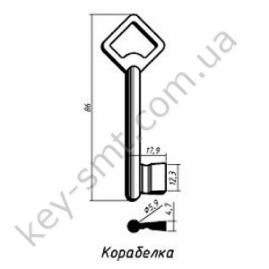 Корабелка (86x12.3mm/5.8mm