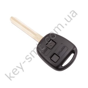 Корпус ключа Toyota 2 кнопки, модели 1998-2009, лезвие TOY43 /D