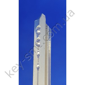 Оригинал CONSTRUCT 006_AABB2211 46.5mm CON(BLACR) (ЗАГОТОВКА КЛЮЧА ТОЛЬКО ДЛЯ ИЗГОТОВЛЕНИЯ,КЛЮЧ+КАРТА ОБЯЗАТЕЛЬНО!!!)