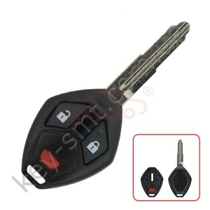 Корпус ключа Mitsubishi Outlander, Lancer, I-MEIV и другие, 2+1 кнопки, лезвие MIT11R /D