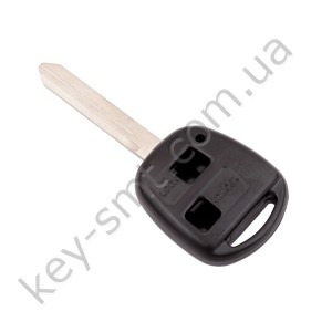 Корпус ключа Toyota Avensis, Corolla, Yaris и другие, 2 кнопки, лезвие TOY47, тип 1 /D