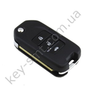 Корпус выкидного ключа Honda Accord, Civic, CR-V и другие, 3 кнопки, лезвие HON66, под мал. плату /D