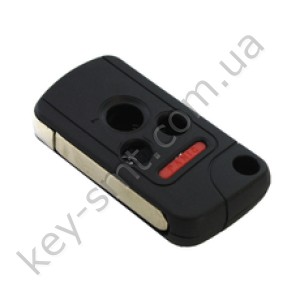 Корпус выкидного ключа Honda Accord, Pilot, Civic, CR-V, 3+1 кнопки, под переделку /D