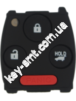 Корпус кнопок ключа Honda, 3+1 кнопки, тип 2 /D