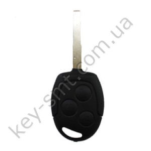 Корпус ключа Ford Mondeo, Focus и другие, 3 кнопки, лезвие HU101, тип 2 /D/СУПЕР КАЧЕСТВО С ЛОГОТИПОМ !