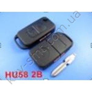 MERCEDES Корпус выкидного ключа HU39 с 2 кнопками  (M018)(77837)i