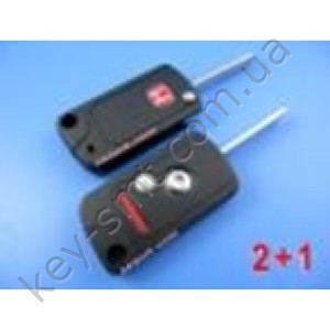 HONDA Корпус выкидного ключа с 2+1 кноп+паник (M125)