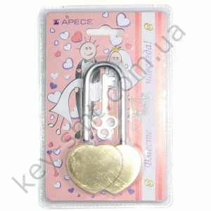 Замок навесной APECS PDB-33-60 Blister сердце