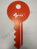 Рекламный ключ Silca (английский плоский красный) P0WE LARGE PLASTIC FLAT KEY LIGHTWE