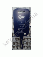 Рекламный ключ Silca (выкидной синий плоский) P0WD LARGE PLASTIC CAR REMOTE LIGHT