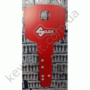 Рекламный ключ Silca (плоский?) P0WF LARGE PLASTICDIMPLE KEY LIGHT